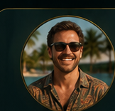 Portrait of Marco R., smiling in Miami